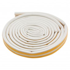 Уплотнитель резиновый, 6 м, профиль D, белый Сибртех (88915)