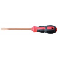 Отвертка шлицевая SL 10х300 (общ.427мм) искробезопасный сплав BeCu 260-1032, HORTZ