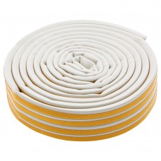 Уплотнитель резиновый, 12 м, профиль D, белый Сибртех (88909)