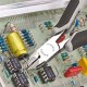 Бокорезы для электроники ESD с лезвиями из твёрдосплава, острая головка, 120 мм, 2-комп антистатические ручки (KN-7732120HESD)