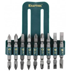 Набор двусторонних бит KraftMax, 9 шт KRAFTOOL 26060-H10