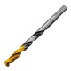 Сверло спиральное по металлу 7,5 x 109мм, Р6М5, Golden Tip, многогранная заточка Denzel (718281)