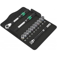 Набор с трещоткой 1/2 13 пр. Zyklop Hybrid серия 8006 SC 1 Wera WE-004090
