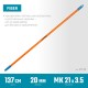 Черенок для щеток FIBER-140, фибергласовый, коническая резьба, длина 1370 мм, PROLine GRINDA 39138