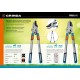 Контактный сучкорез TX-980A, 645 - 885 мм, кованные лезвия, храповый механизм, телескопический, PROLine GRINDA 424513