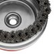 Щетка для УШМ Heavy Duty, 125 мм, М14, чашка, крученая проволока 0.5 мм Matrix (74674)