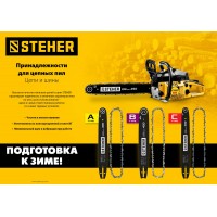 Шина для бензопил type B STEHER шаг 0.325