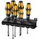 Набор отвёрток силовых 6 пр. с подставкой PH 1x90/2x113 SL 0.6x3.5x80/0.8x4.5x100/1x5.5x113/1.2x7.0x138 серия 932 S/6 Wera WE-018283