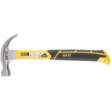 Молоток-гвоздодер, фиберглассовая усиленная ручка, Профи 28 мм, 450 гр. (44779)