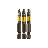Набор бит комбинированный 3 шт., PZ1, PZ2, PZ3, 50 мм, сталь S2 Denzel (11677)
