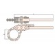 Ключ трубный цепной 600х100 искробезопасный сплав AlCu 129-1002, HORTZ