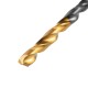 Сверло по металлу, 2,5 мм, HSS-Tin, Golden Tip, 10 шт. Denzel (717204)