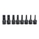 Набор TORX ударных в кейсе T30, T40, T45, T50, T55, T60, T70, T80 мм 8 пр, длина 60 мм 1/2 Licota ASA-40002S