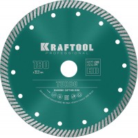 Сегментированный алмазный диск Turbo, 180 мм, (22.2 мм, 10 х 2.6 мм) KRAFTOOL 36682-180