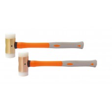 Кувалда нейлоновая 0,8 кг BeCu рукоятка фиберглас искробезопасная 191E-1002, HORTZ