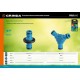 Штуцерный тройник TW-1, ударопрочный пластик с покрытием TPR, PROLine GRINDA 8-426439_z01