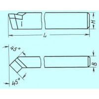 Резец проходной отогнутый 20х16х120 ВК8