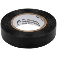 Изолента ROLLIX ПВХ 15 мм x 0,15 мм х 20 м, черная (11022)