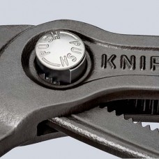 Клещи переставные 250 мм, зев 50 мм, хром, обливные ручки COBRA KN-8703250