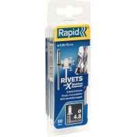 Нержавеющая заклепка 4.8 х 10 мм, 50 шт RAPID 5000396