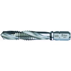 Бита-метчик комбинированный M 6 x 1.0 1/4 C6.3 HSS серия 847/1 Wera WE-104643