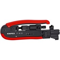 Инструмент компрессионный для штекеров F/BRC/RCA на коаксиальный кабель RG 59/6/11, 175 мм (KN-974020SB)