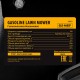 Газонокосилка бензиновая GLD-460SP, 146 куб.см, ширина 46 см, привод 7 уровней, травосборник 50 л Denzel (58803)