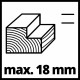Рубанок Einhell TE-PL 920, 920Вт,15000об/мин,82мм,3.5мм,двустор.выброс стружки,2 упора в компл. (4345325)