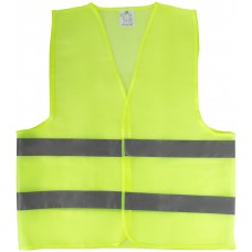 Жилет сигнальный желтый, 2 горизонтальные полосы, 60 гр., размер XXXL (12124М)