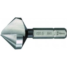 Бита-зенкер конический одноканавочный 90° 16.50 x 40 мм 1/4 C6.3 серия 845/1 Wera WE-104664