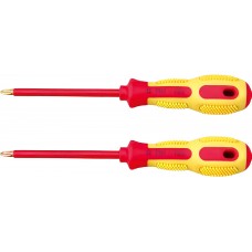 Отвертка крестовая изолированная PH 1х75 (общ.159мм) искробезопасный сплав AlCu 6102-1004, HORTZ