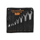 Набор ключей гаечных (рожковых) двусторонних 9 шт. (6-41) хромированных HORTZ