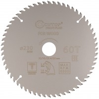 Диск пильный по дереву с тефлоновым покрытием 60Т, CUTOP Profi plus, 230 х 1,6/2,4 х 32/30/25,4/20 мм (75-23060Т)
