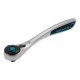 Ключ-трещотка 1/2, CrV, 120 зубьев, с быстрым сбросом, цельнометаллический, хром Gross