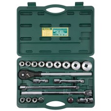 Набор торцовых головок 20 предм., (3/4) для крупногабаритной техники TRUCK 20 KRAFTOOL 27895-H20