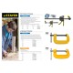Струбцина F усиленная Professional Hercules-F STAYER HF-80/12 120x800 мм 32095-120-800  