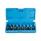 Набор TORX ударных в кейсе T30, T40, T45, T50, T55, T60, T70, T80 мм 8 пр, длина 60 мм 1/2 Licota ASA-40002S