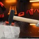 Молоток слесарный, 1000 г, квадратный боек, деревянная рукоятка Sparta