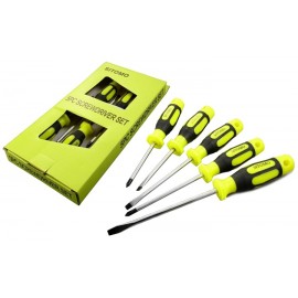 Набор отверток 5 шт. (3 шлицевых, 2 крестовых) SITOMO Набор отверток 5 шт. (3 шлицевых, 2 крестовых) SITOMO