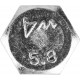 Болт M12 x 60 мм, кл. пр. 5.8, цинк, 5 кг, ГОСТ 7798-70 ЗУБР 303080-12-060