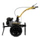 Мотоблок DPT-370X, 7 л.с, дисковое сцепление, ширина 90 см, глубина 35 см, фрез 3 х 4, ВОМ, передачи 3В/1Н Denzel (56406)