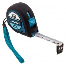 Рулетка Ergonomisch,5 м x 19 мм,магнитный обрезиненный зацеп Gross