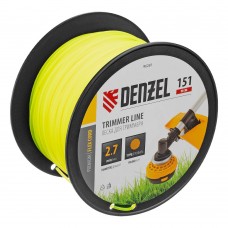 Леска для триммера круглая, 2,7мм х 151м, на DIN катушке FLEX CORD, Denzel (96281)