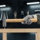 Молоток слесарный, 800 г, квадратный боек, деревянная рукоятка Россия