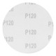 Круг абразивный на ворсовой подложке под липучку, P 120, 115 мм, 10 шт Matrix (73827)