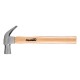 Молоток-гвоздодер, 450 г, боек 27 мм, деревянная рукоятка Sparta