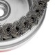 Щетка для УШМ Heavy Duty, 80 мм, М14, чашка, крученая проволока 0.5 мм Matrix (74670)