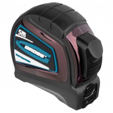 Рулетка Doppelhaken,5 м x 19 мм,двухсторонний зацеп,Нейлон,двусторонняя шкала,автоматическая фиксация Gross