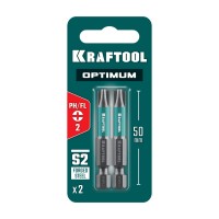 KRAFTOOL OPTIMUM PH/FL 2, 50 мм, 2 шт, биты (261221-2-50-2)
