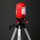 Лазерный уровень ML01T, дальность 10 м, точность ± 0,5 мм, / 1 м, длина волны 650 нм, проекция 1 вертикальная 1 горизонтальная плоскость, резьба под штатив 5/8, штатив в комплекте Matrix (35063)